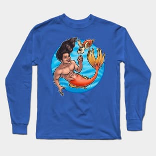 Merdude with Turtle Long Sleeve T-Shirt